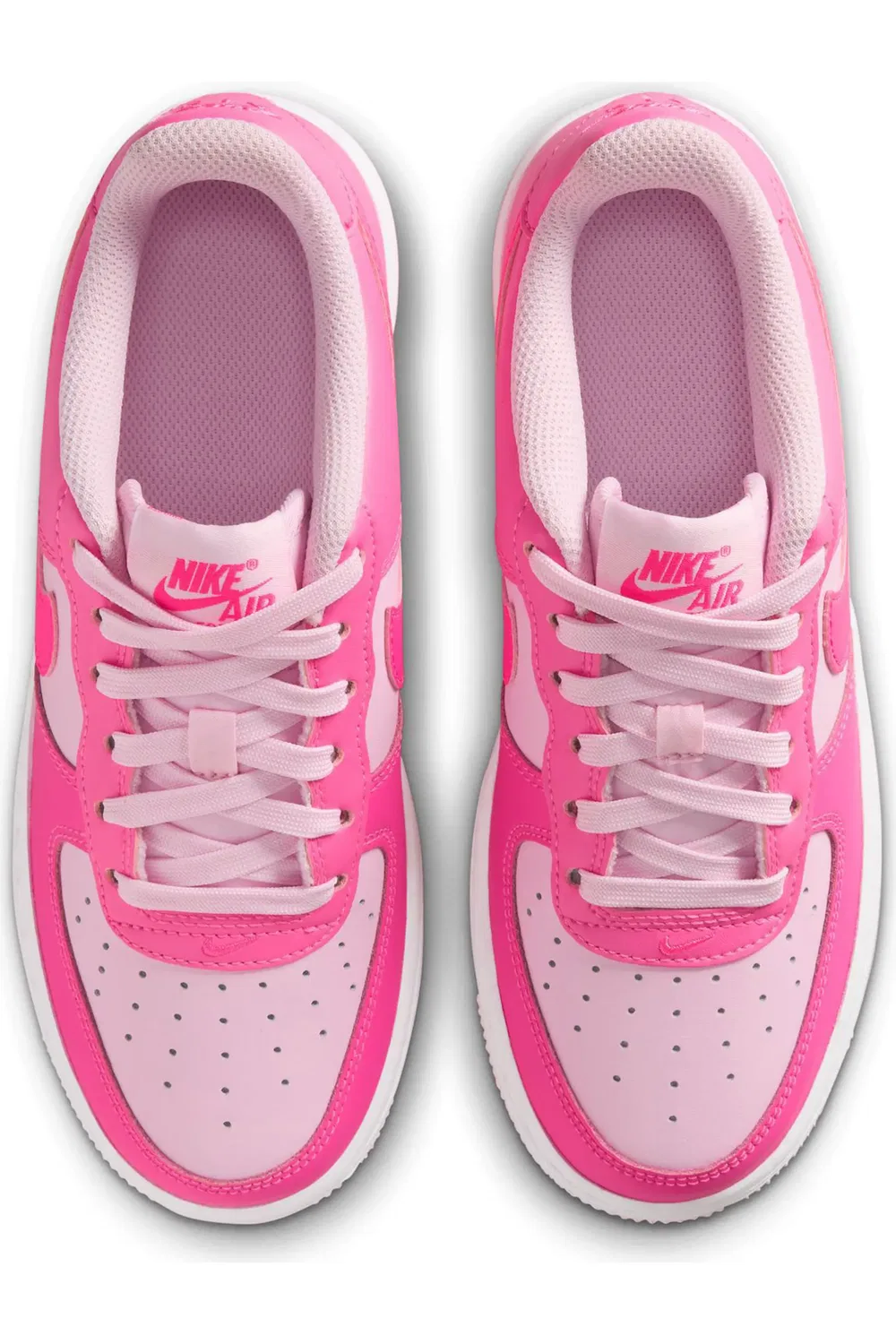Детские кроссовки баскетбольные Air Force 1 Nike, Pinksicle/Pink Foam/White Hype — фото 4