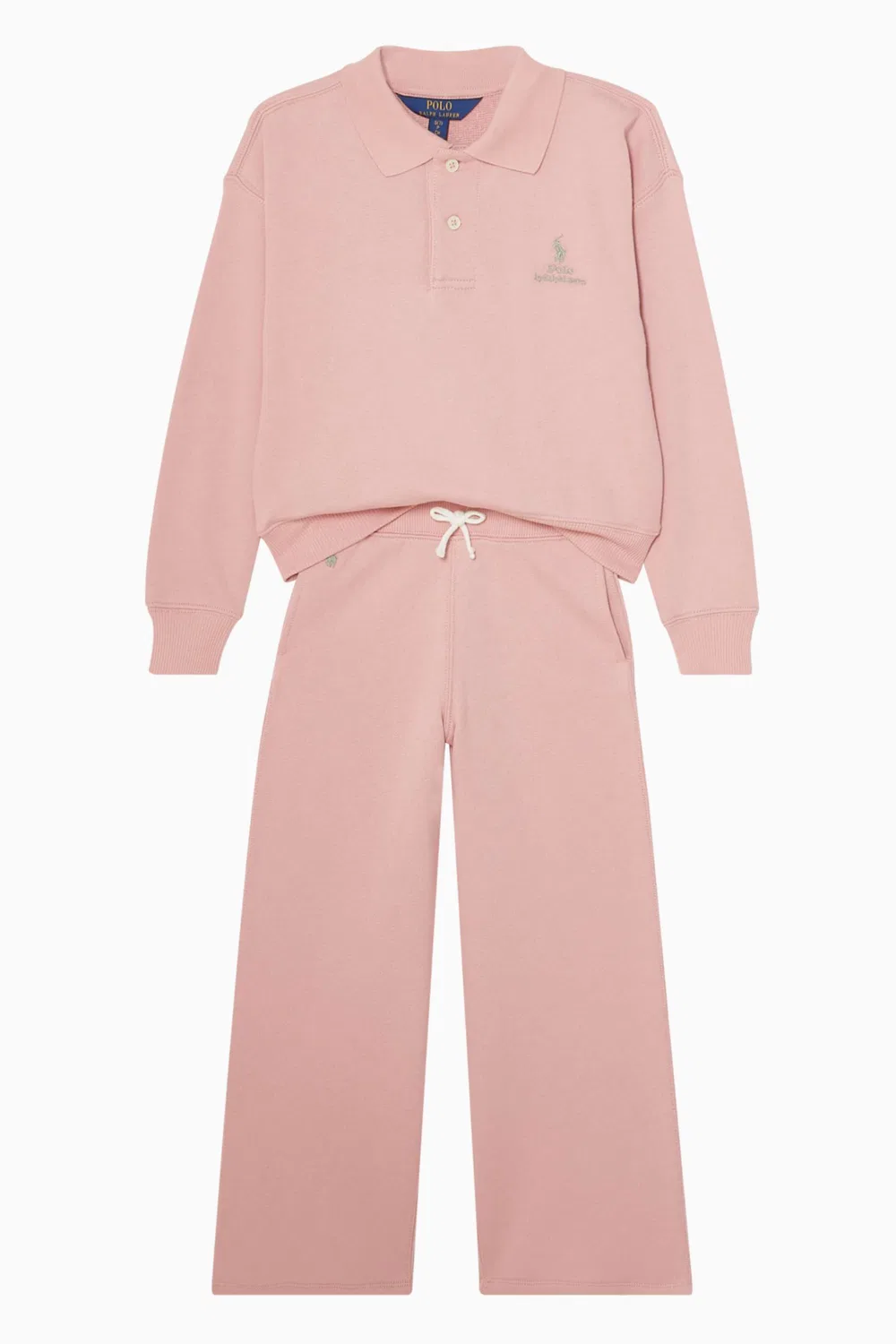 Широкие брюки из футера Polo Ralph Lauren — фото 2