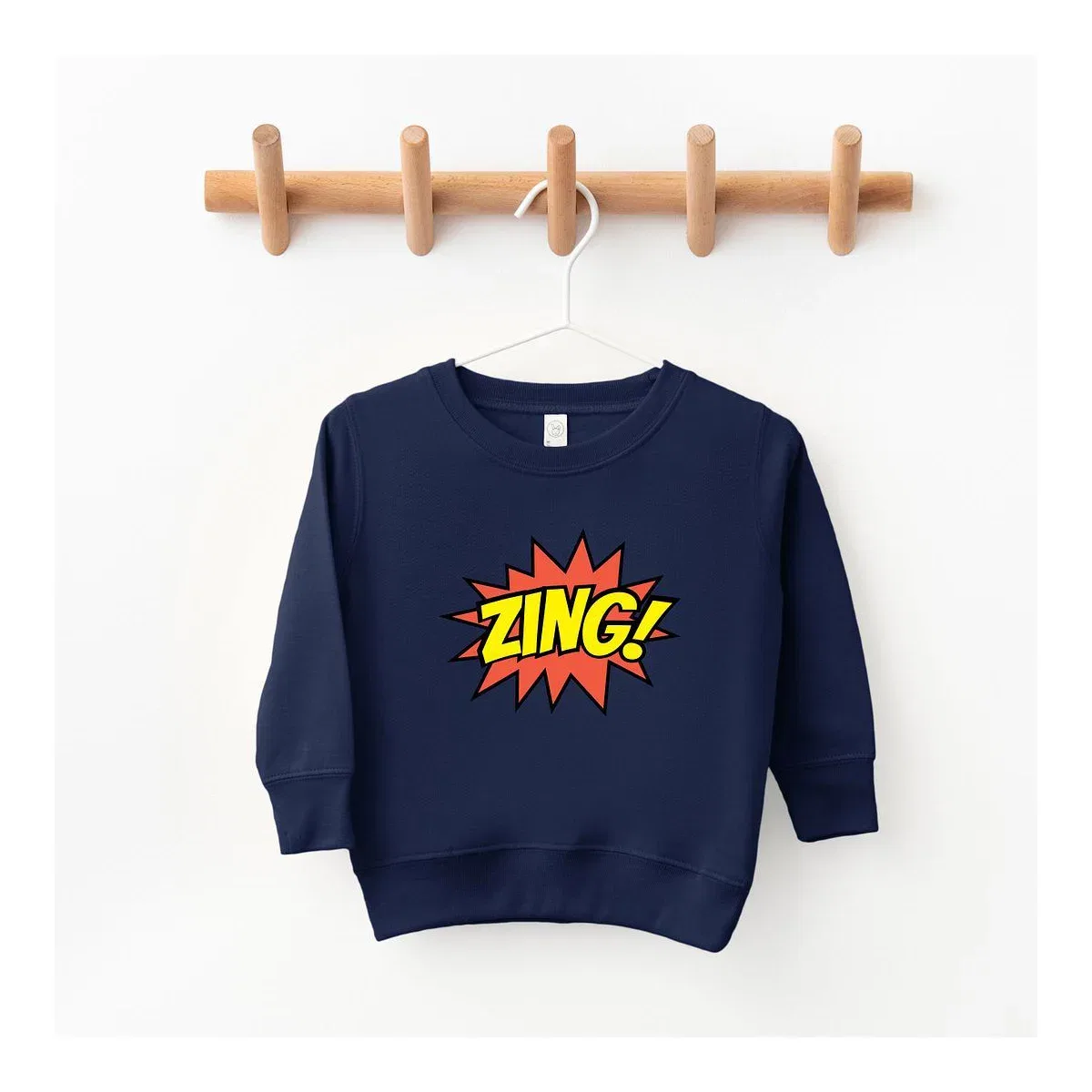 Детский свитшот с принтом Comic Zing The Juniper Shop, Navy