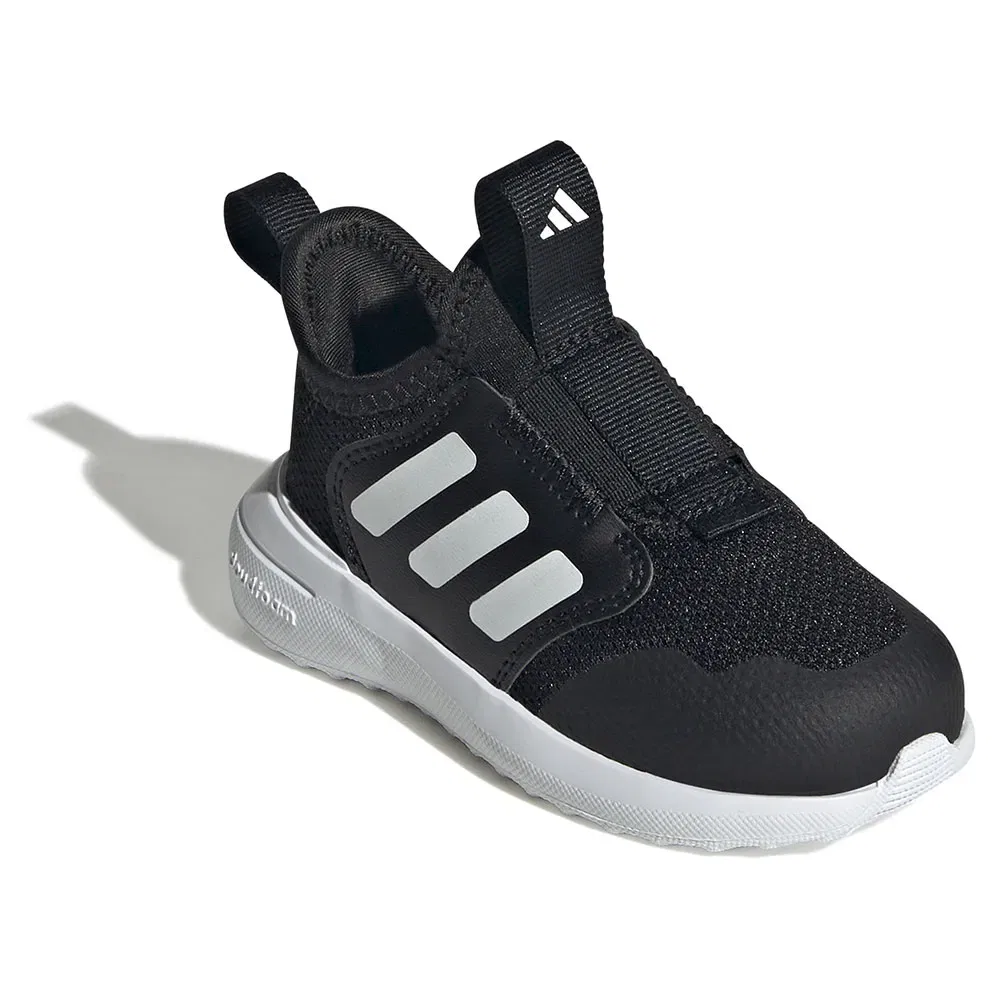 Детские кроссовки для девочек с бесшнуровой конструкцией Tensaur Comfort Adidas, Black — фото 4
