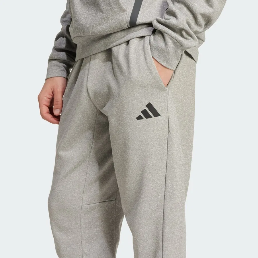 Тренировочные брюки с принтом Performance JJ1181 Game & Go Training 3 Bar adidas, Серый — фото 4