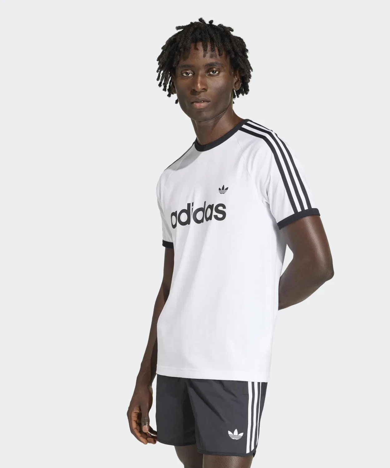 Футболка с длинным рукавомSlim Ringer T-Shirt Adidas Originals, Белый — фото 3