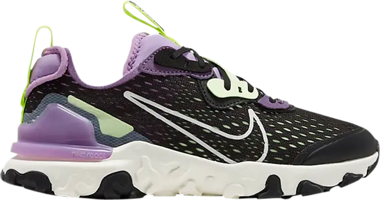 

Кроссовки Nike React Vision GS 'Gravity Purple', черный