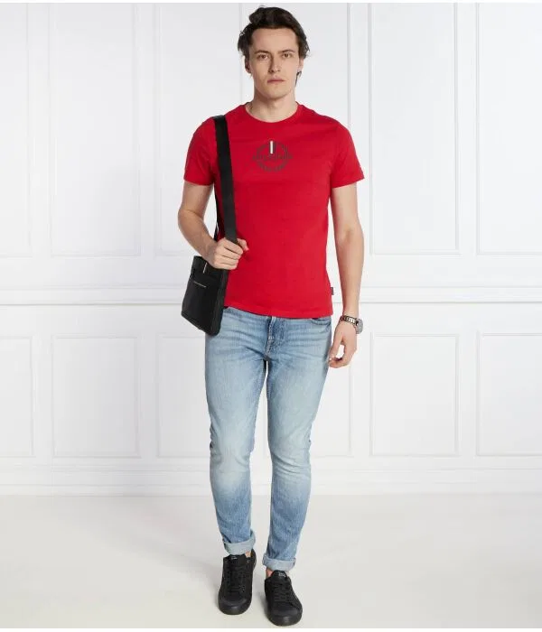 Мужская футболка с круглым вырезом Tommy Hilfiger, красный — фото 2