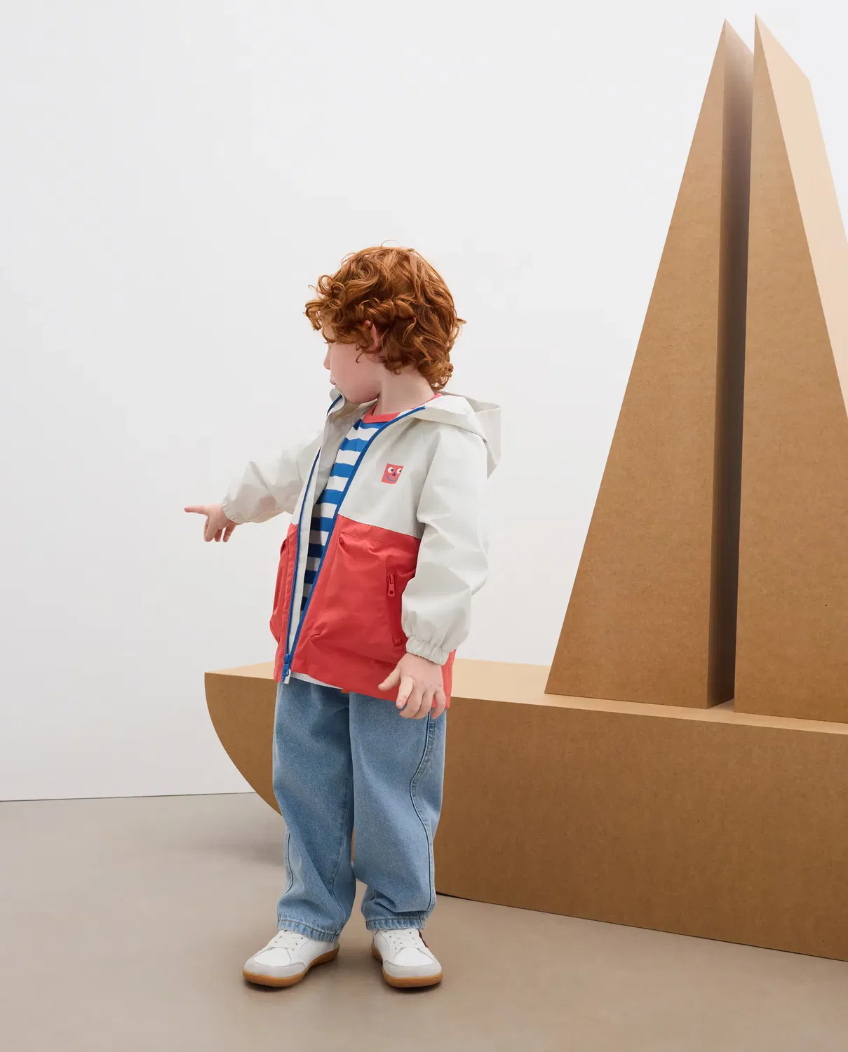 Детская куртка-парка для мальчиков цвет блок Kids El Corte Inglés, 600 Rojo — фото 2