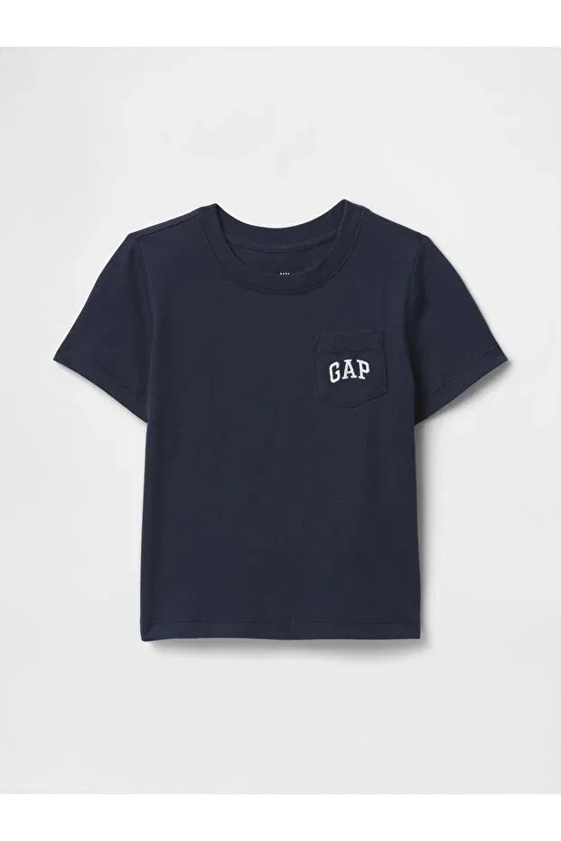 Детская футболка с коротким рукавом с принтом Gap, Navy Blue-003
