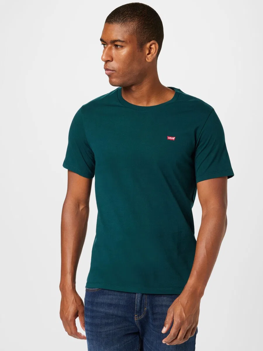 Футболка LEVI'S «Original Housemark» изумрудного цвета — фото 2