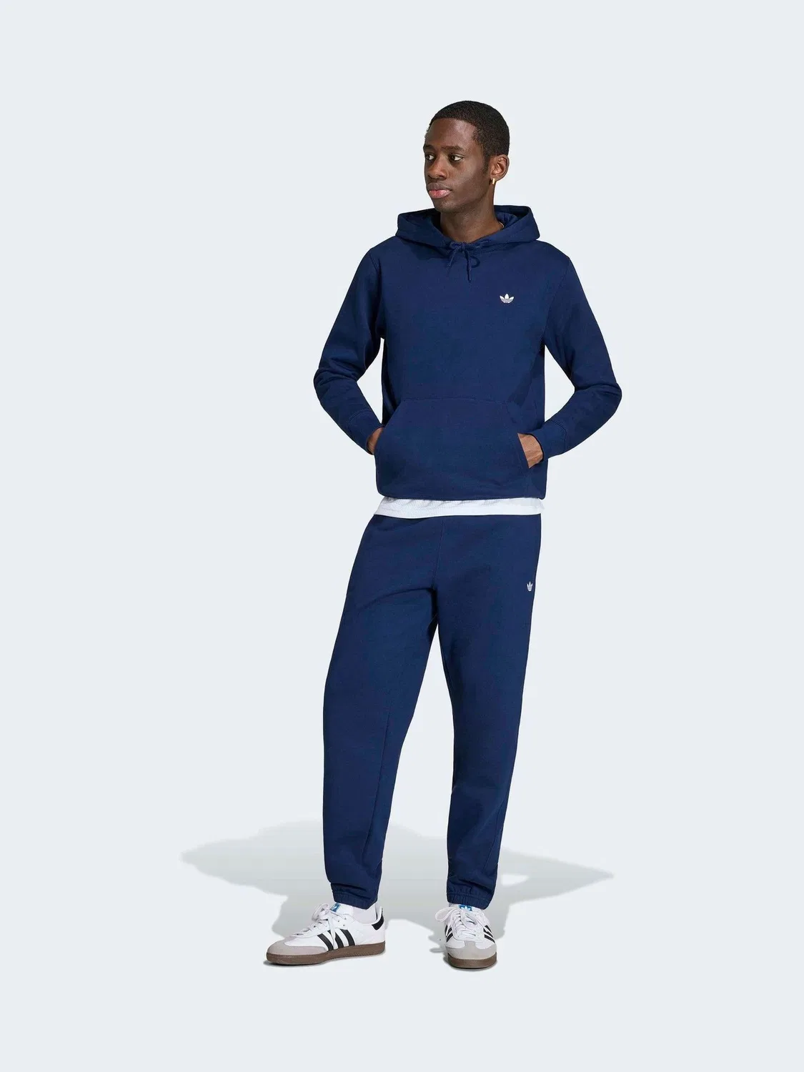 Джоггеры с флисом Regular, adidas Originals, синий — фото 3