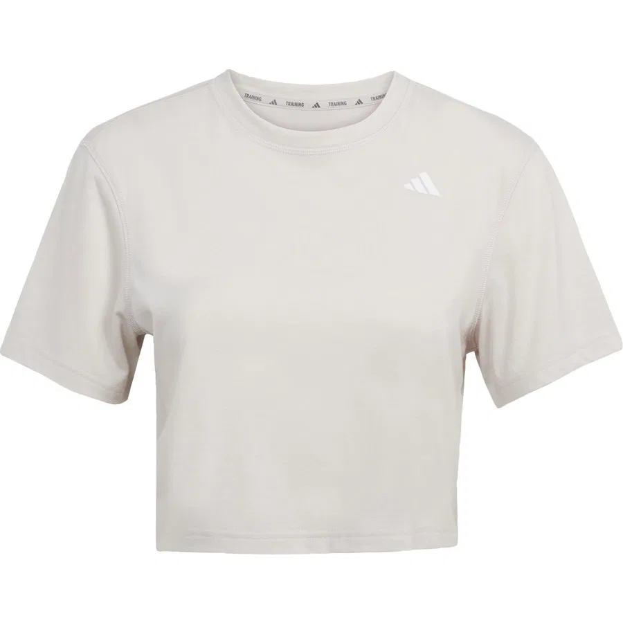 Футболка для фитнеса с свободным кроем Train Essentials Boxy Workout adidas, Бежевый — фото 3