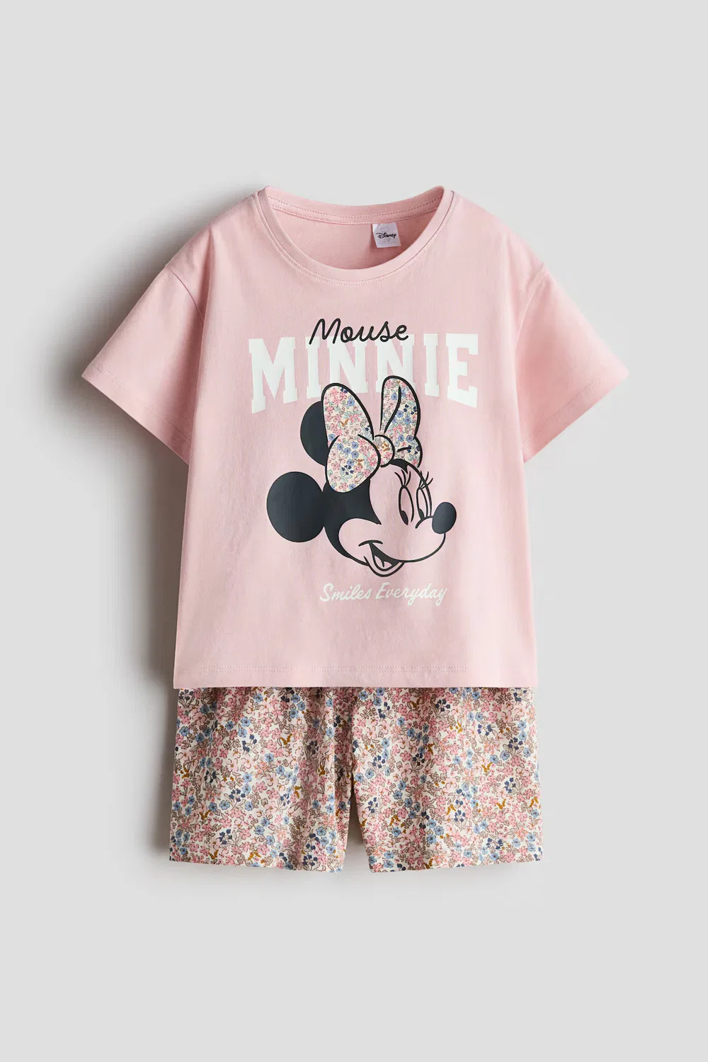 Пижама из набивного хлопка H&M, Hellrosa/Minnie Maus