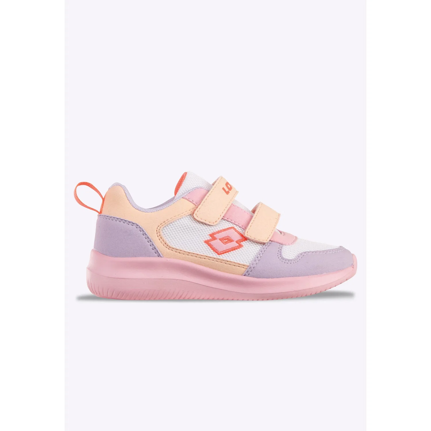 Детские кроссовки на липучке Lotto, Lilac/Rose