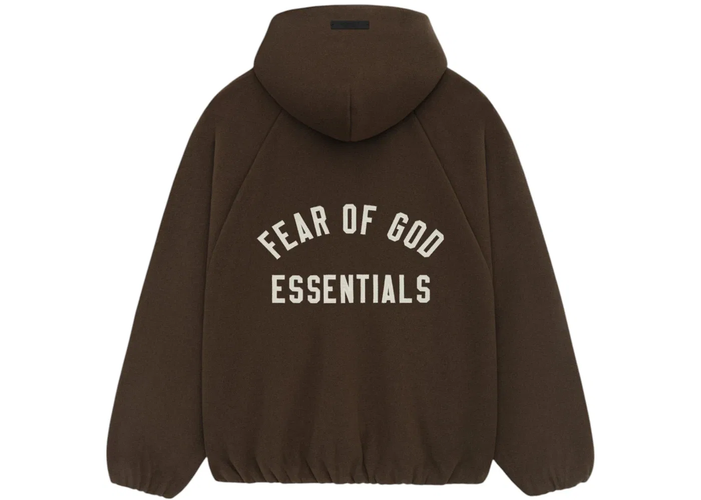Мужская куртка-бомбер из футера с капюшоном Fear of God Essentials Bomber, Brown