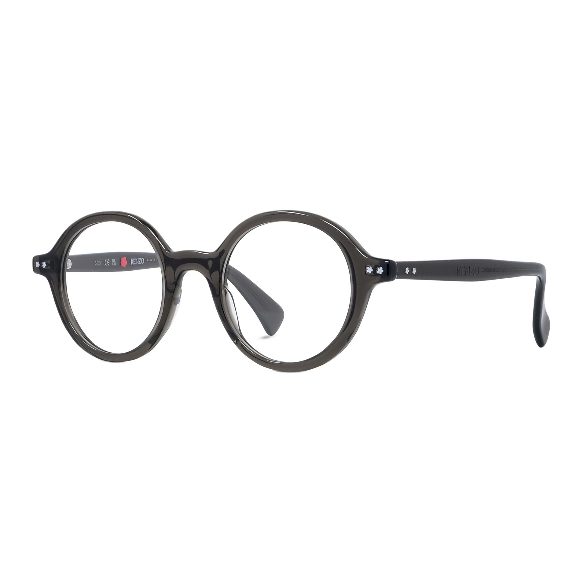 

KENZO Ацетатная круглая оправа для очков унисекс серого цвета, Gray