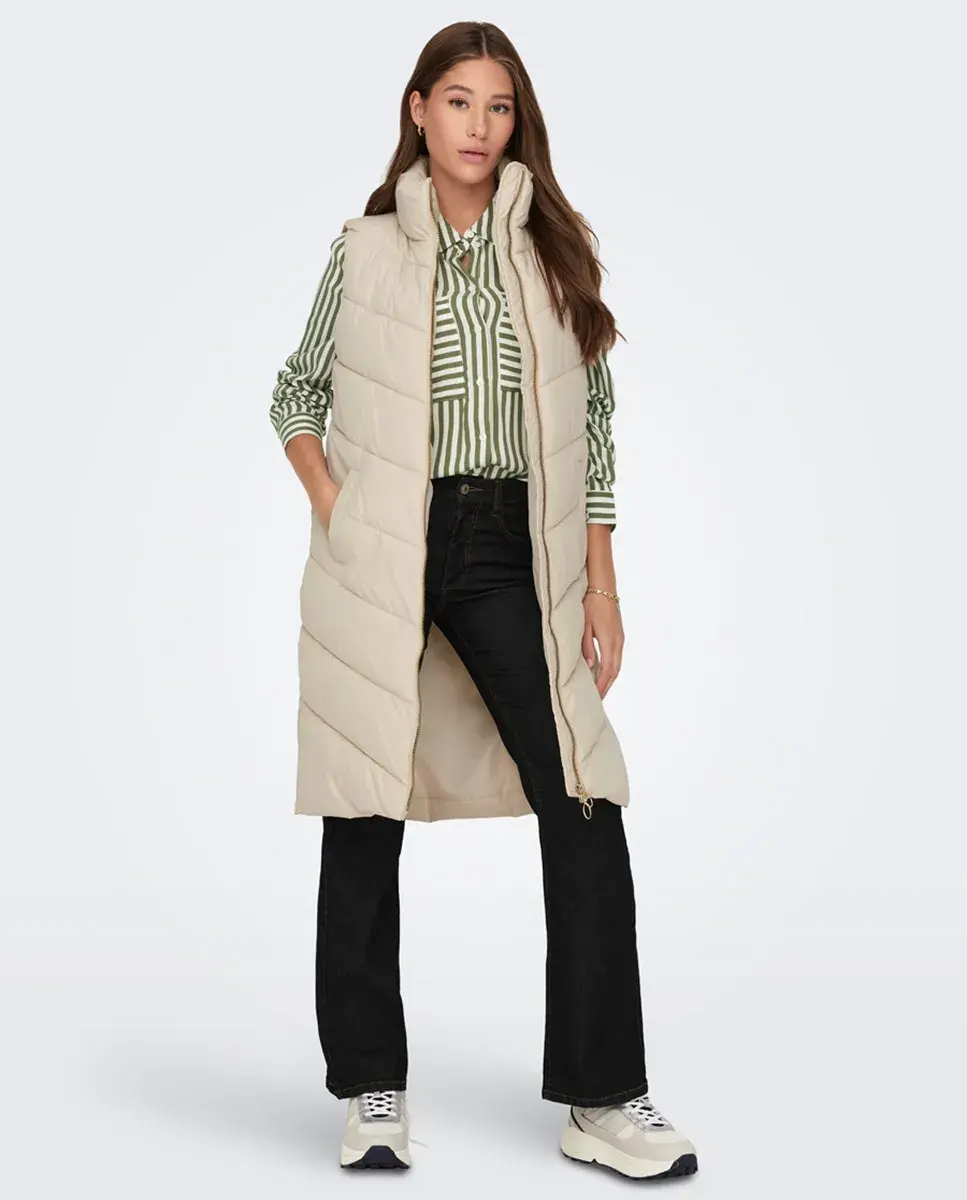 

Женский стеганый жилет с высоким воротником Jdy, черный