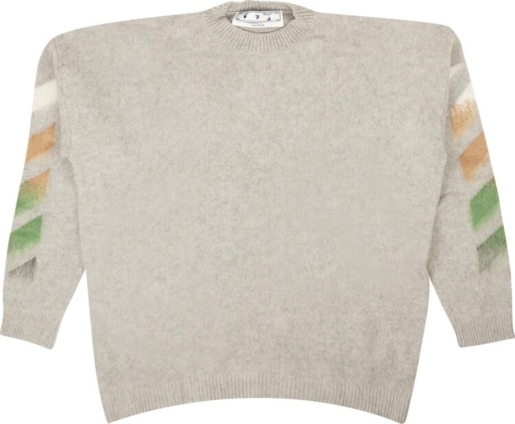 

Свитер Off-White Diag Brushed Sweater 'Grey', серый