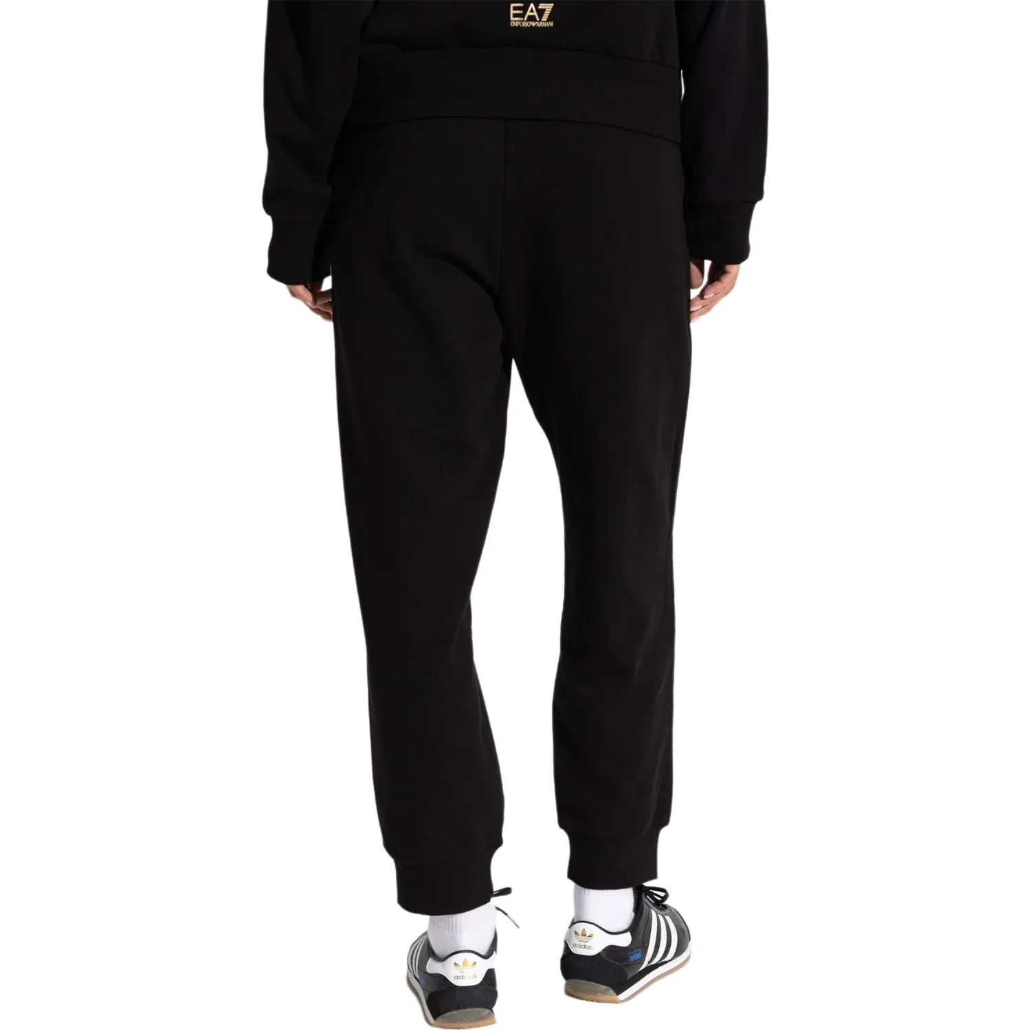 Женские трикотажные спортивные брюки EA7 SS25 Knitted Sweatpants, EMPORIO ARMANI, Black — фото 4