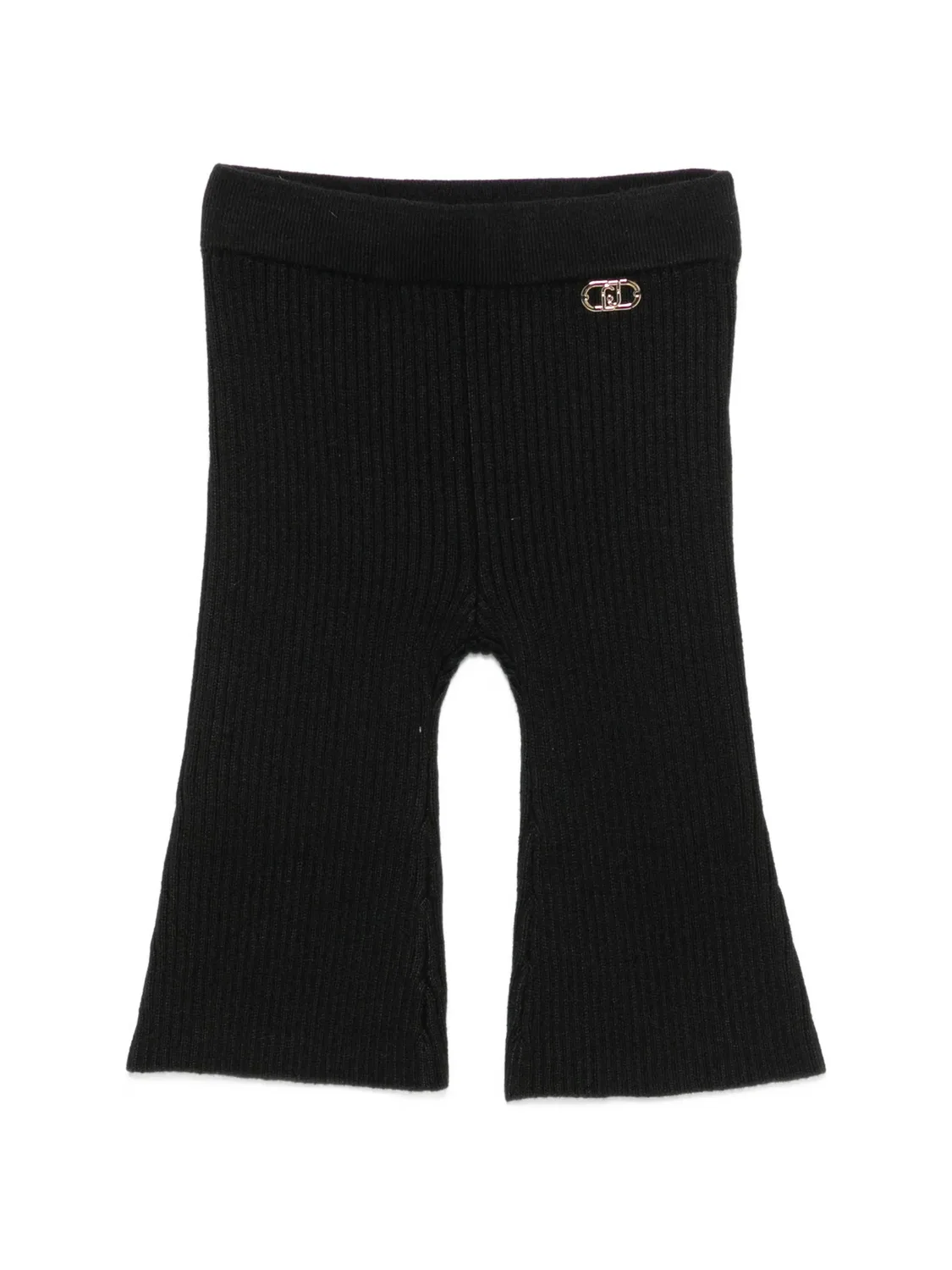 Брюки в рубчик с логотипом Liu Jo Kids, черный
