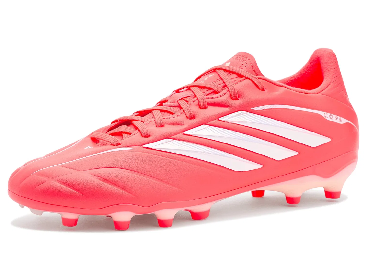 Бутсы Copa Pure Iv League Firm Ground (для маленьких и больших детей) Adidas Kids, Solar Turbo/Ivory/Core Black