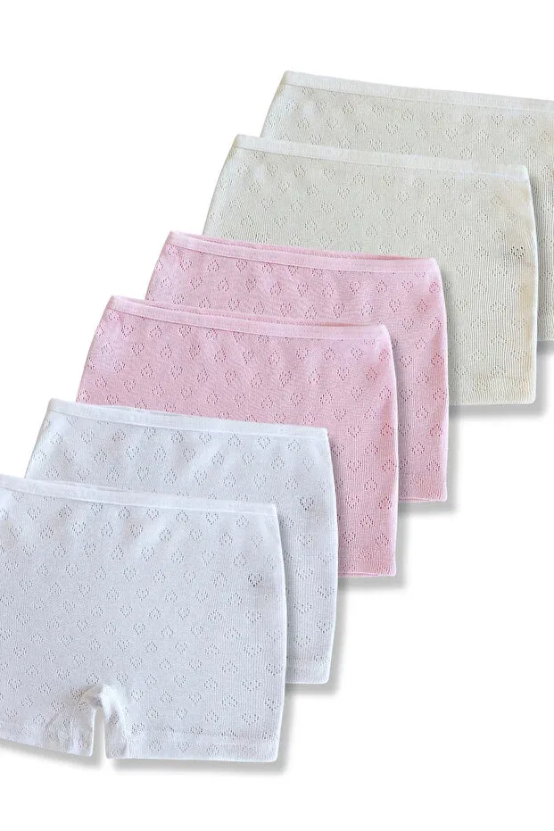 Детские трусы для мальчиков хлопковые комплект 6 шт Boxer Shorts Panfilia, Ecru-White-Pink