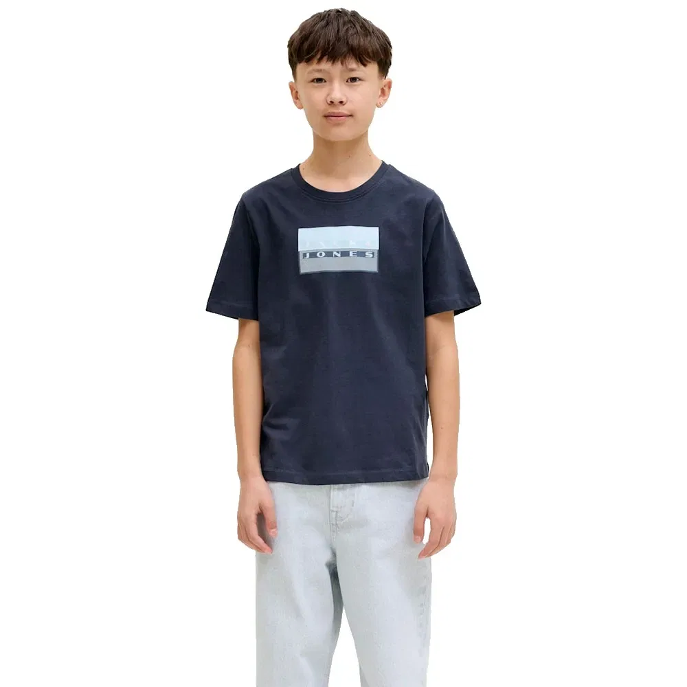 Футболка с принтом в горошек Jack & Jones, синий