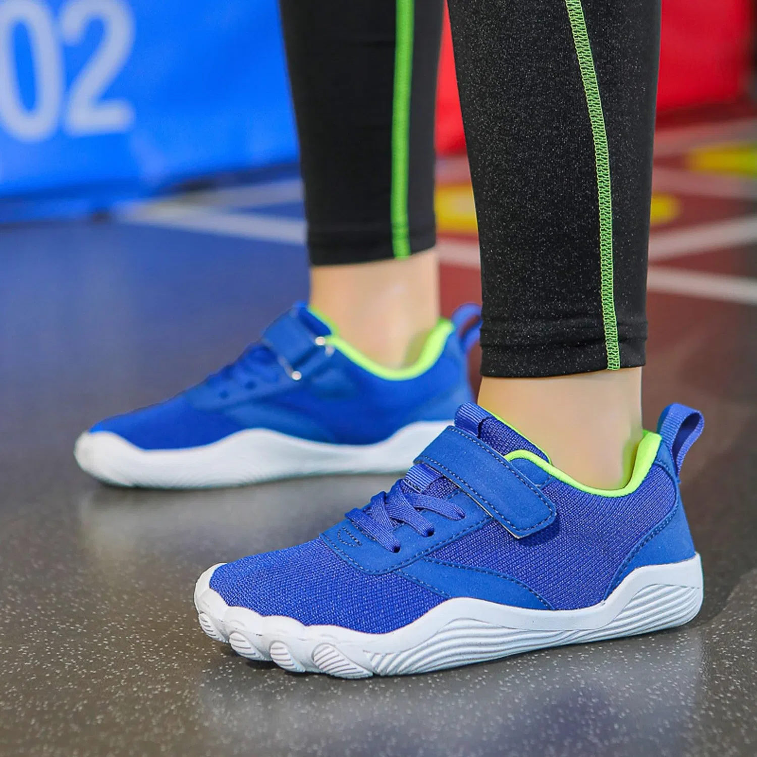 Детские кроссовки для мальчиков с принтом Barefoot Children's Shoes, Blue — фото 2