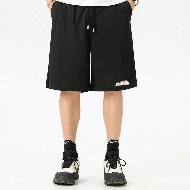 Детские шорты повседневные хлопковые Unisex Thin, Tonlion, Темно-Серый + Хаки — фото 4
