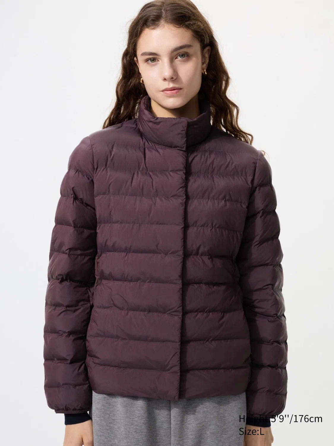 Куртка Pufftech Uniqlo, утепленная куртка для повседневной носки, бордовый — фото 3