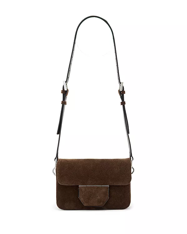 

Сумка через плечо Jupiter из замши Allsaints, коричневый