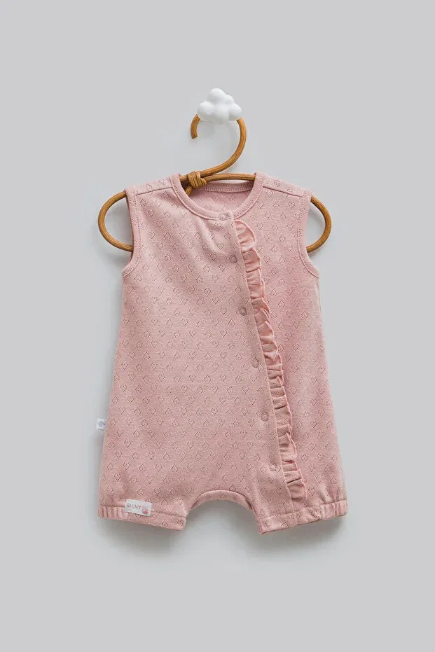 Детский комбинезон для девочек с рюшами Caramell, Rose Dry