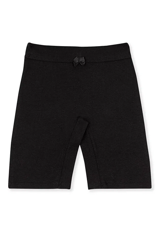 Детские боксеры для девочек хлопковые с длинной штаниной Baykar, Black — фото 2