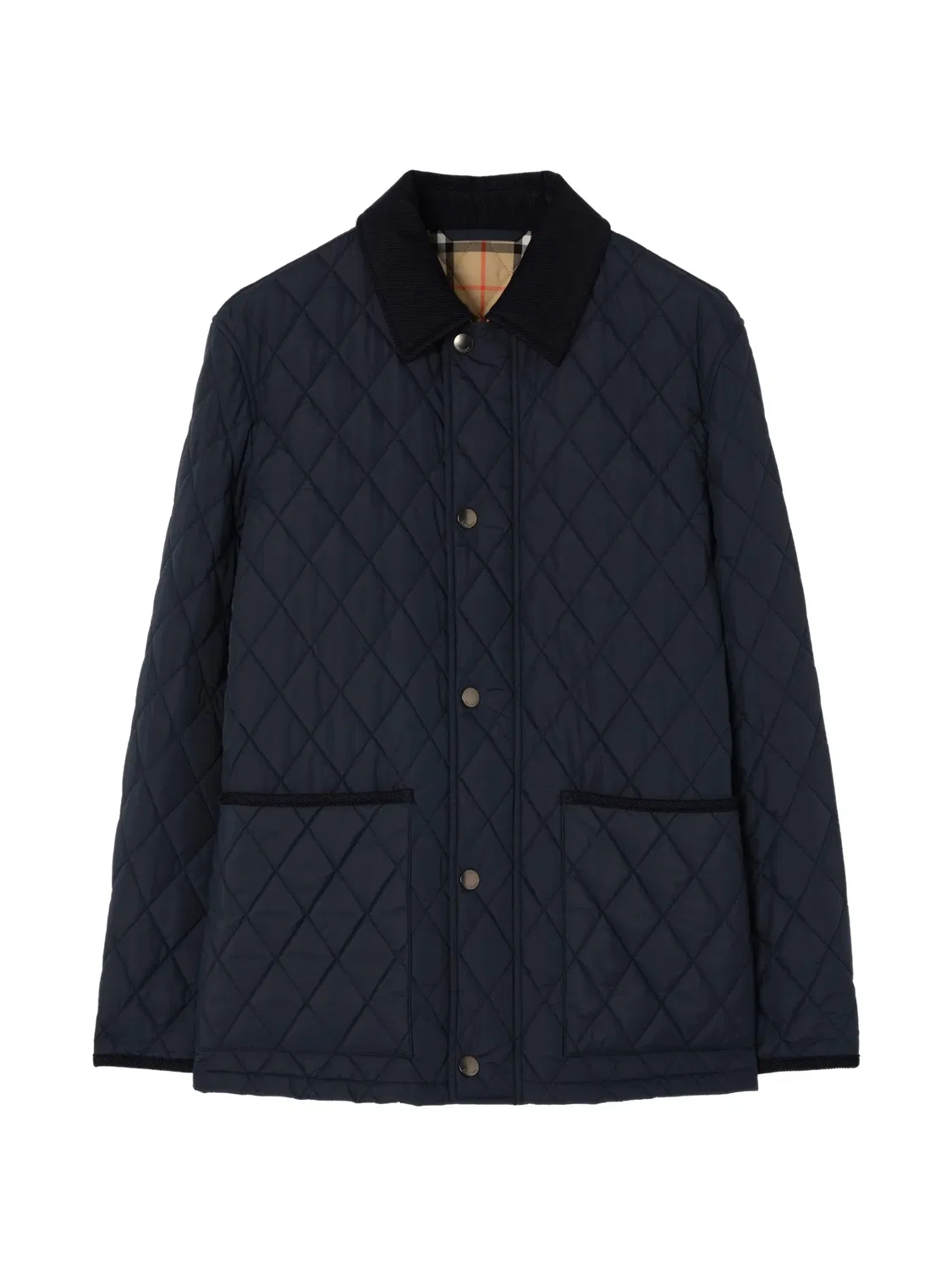 Стеганая куртка Haddington синяя Burberry, синий
