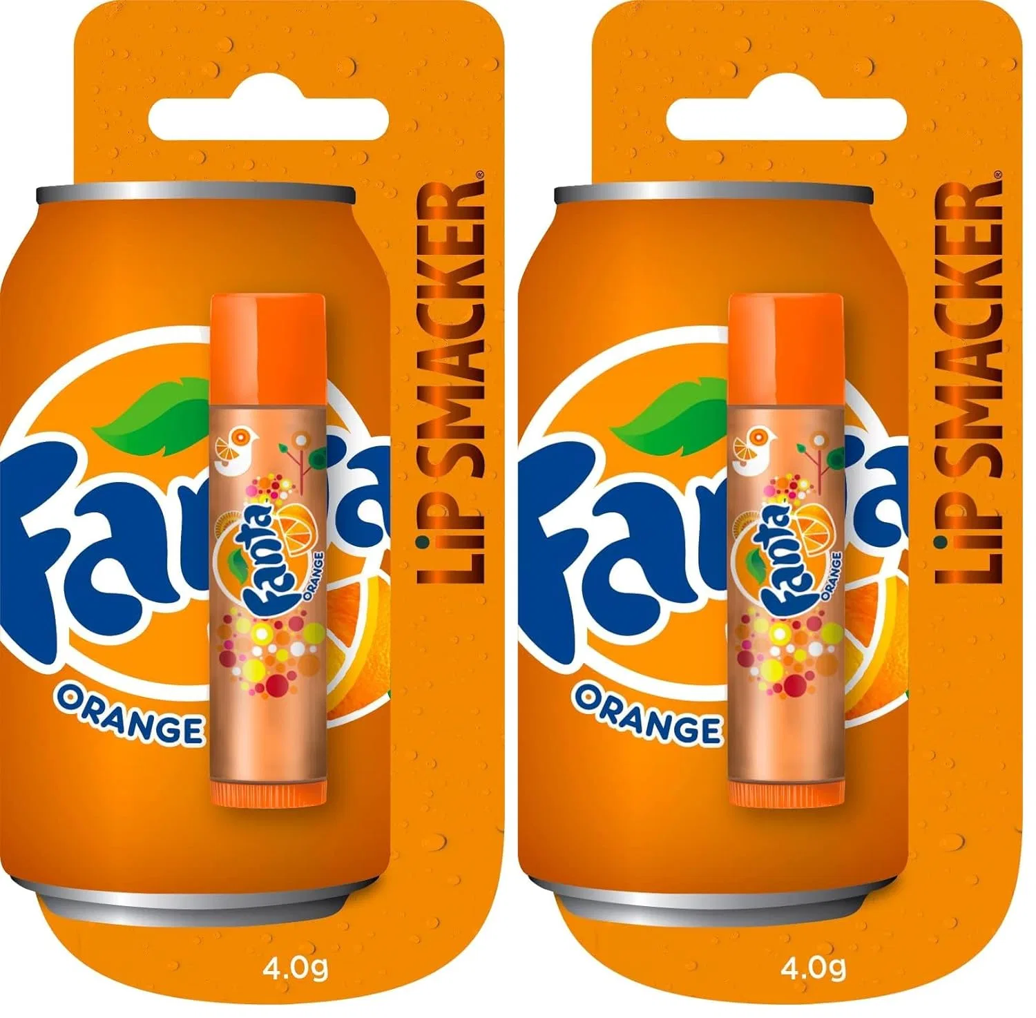 Бальзам для губ Fanta Orange, Lip Smacker, набор 2 шт.