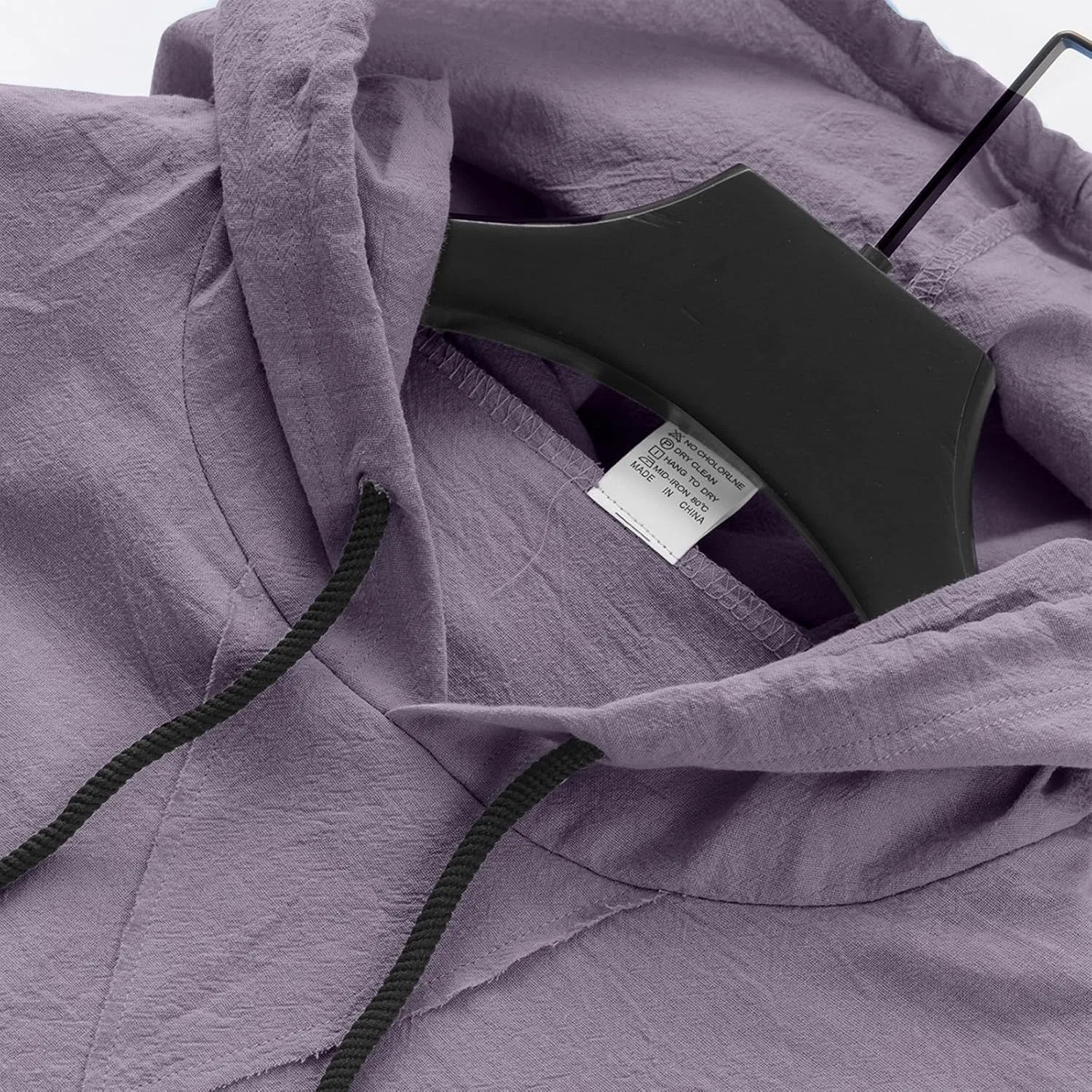 Мужская спортивная футболка с капюшоном и шнурком, Grey — фото 3