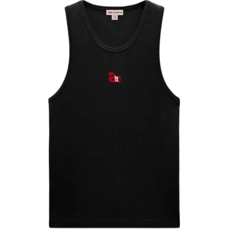 Футболка без рукавов ZARA, Black