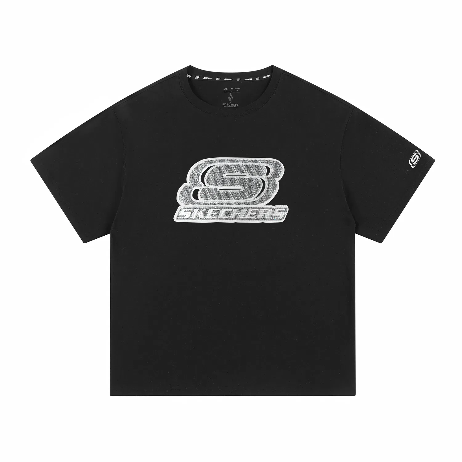 Детская футболка с круглым вырезом Straight Fit Skechers — фото 3