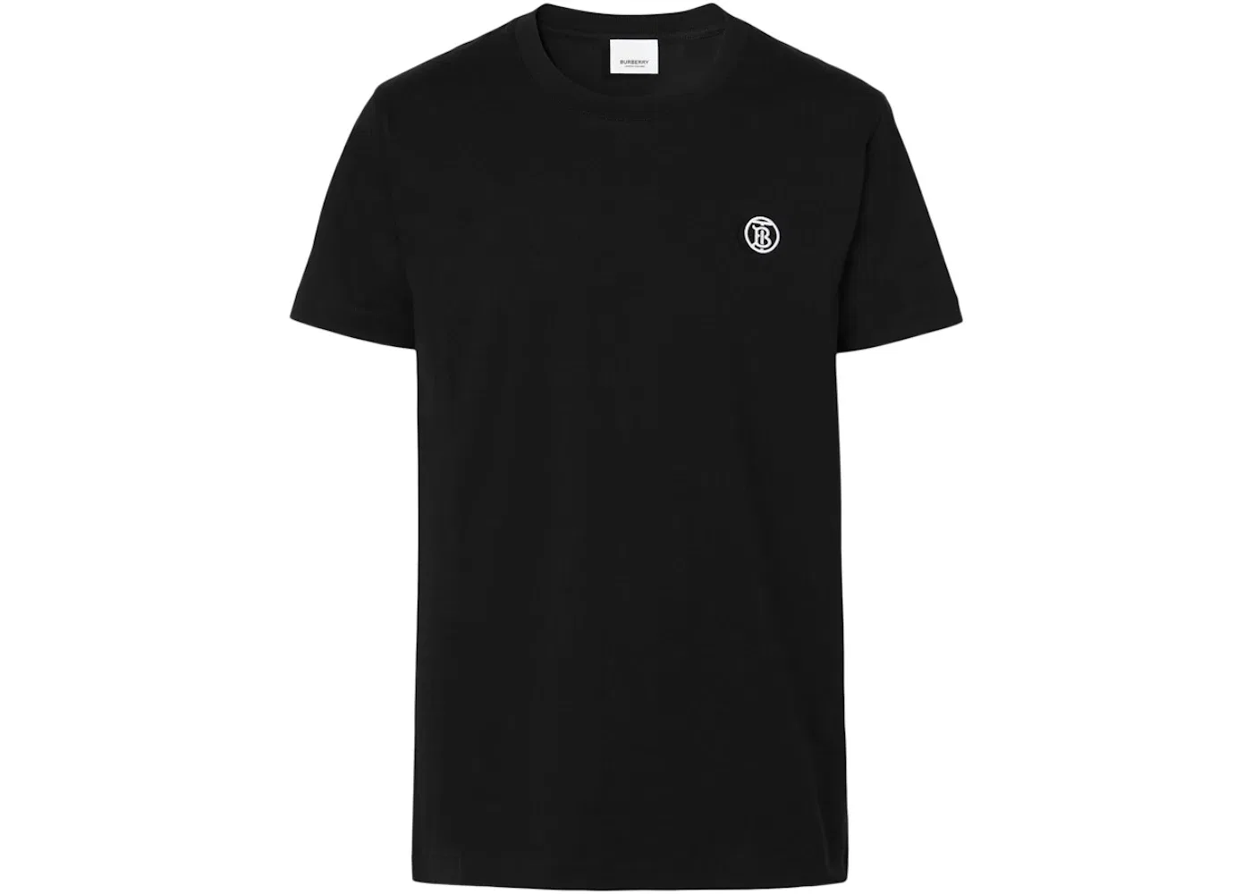 Мужская футболка с принтом Burberry Monogram Motif Cotton T-shirt Burberry, Black/White