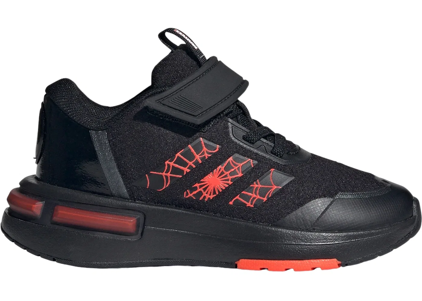 Детские кроссовки для мальчиков с принтом Adidas Racer Adidas, Core Black Solar Red Core Black