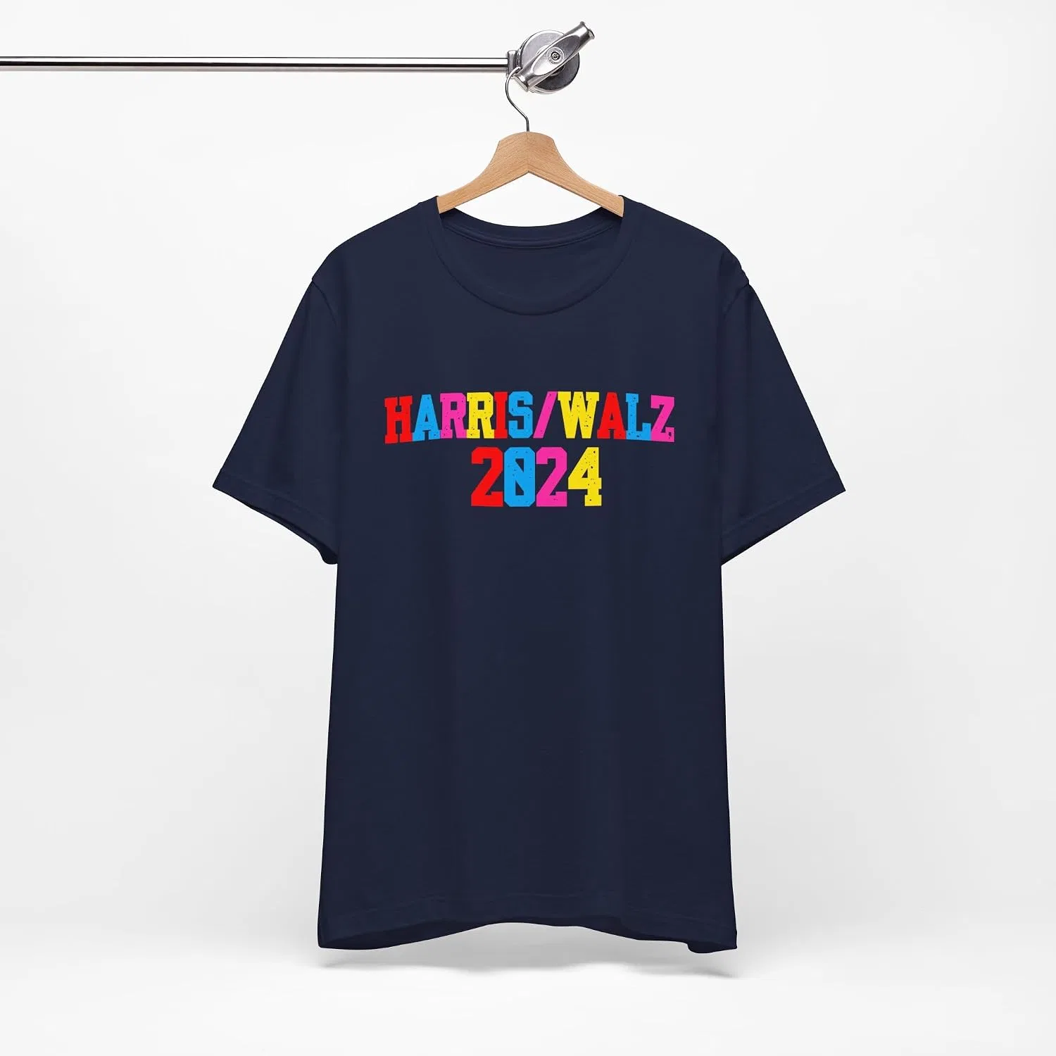 Футболка с принтом Kamala Harris Bella Canvas, Navy — фото 3