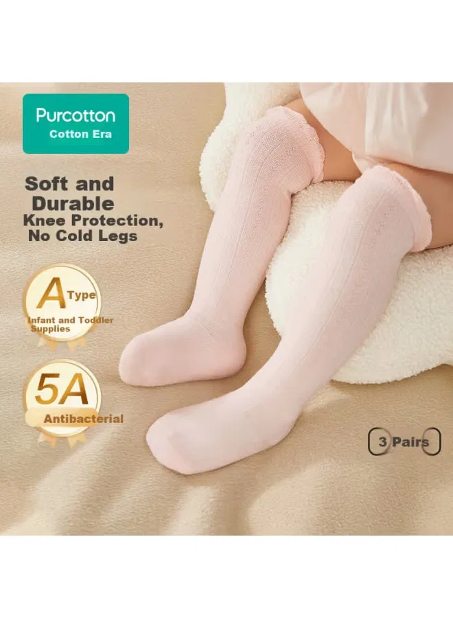 Носки детские новорожденные хлопковые высокие Purcotton