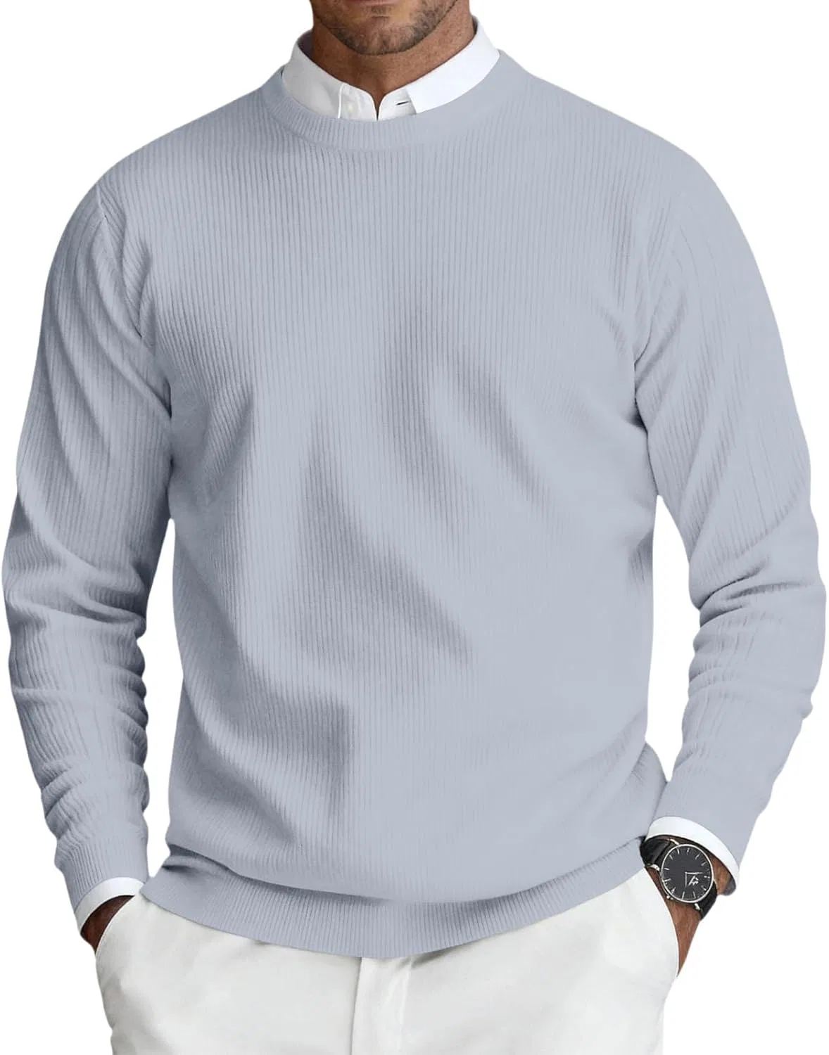 Женская футболка с длинным рукавом хенли Generic, Light Gray
