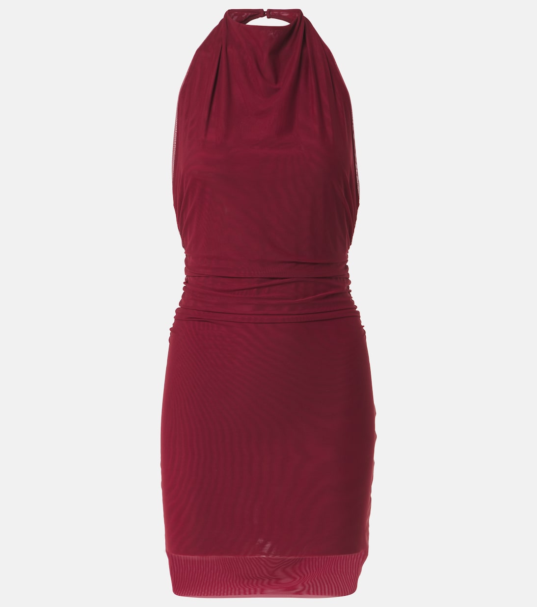 

Сетчатое мини-платье Toni с воротником халтер SIR, Berry