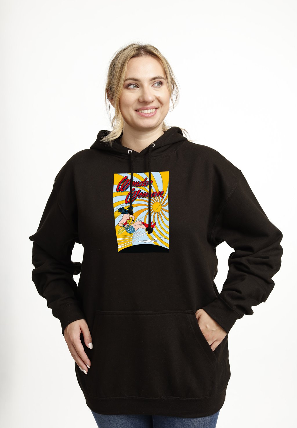 

Толстовка WONDER WOMAN FLYING - Hoodie Henry Tiger, черный