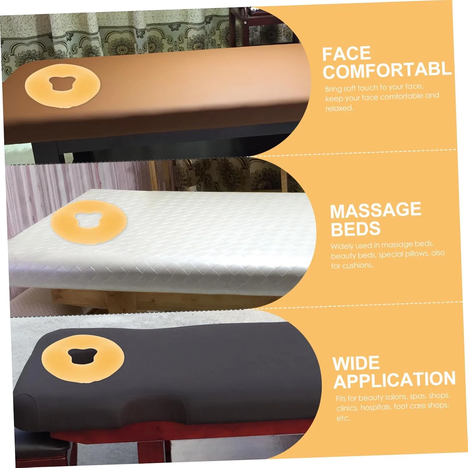 Массажная подушка для лица Silicone Face Cushion, DECORNIJIA, 750 г, Круглая — фото 2