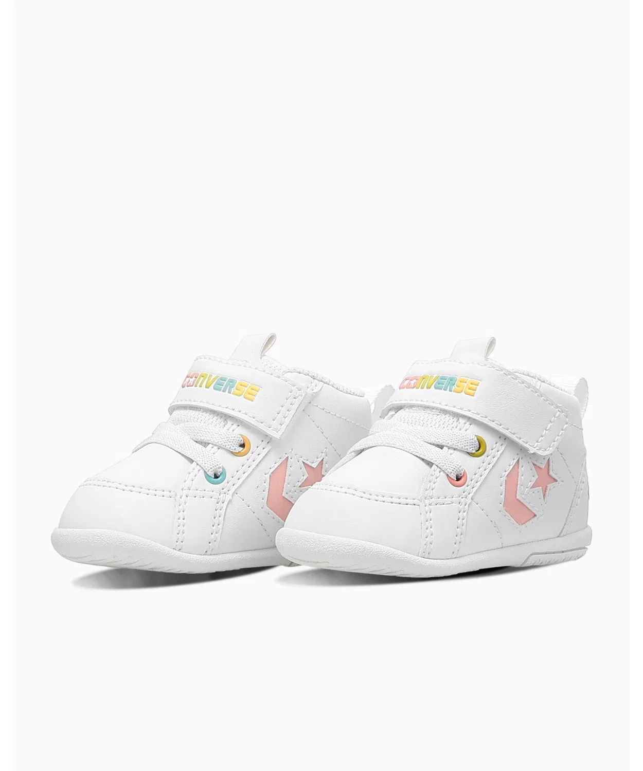 Детские кроссовки мид-кат с липучкой MINI INCHSTAR CONVERSE ALL STAR, White