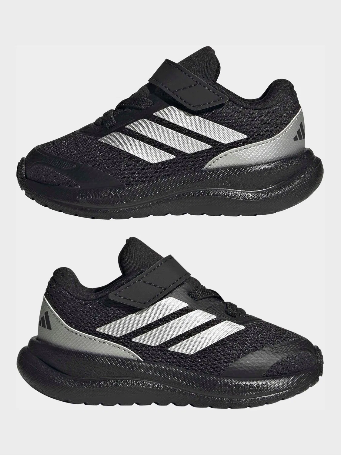 Кроссовки детские Runfalcon 6 adidas, черный/серебристый — фото 3