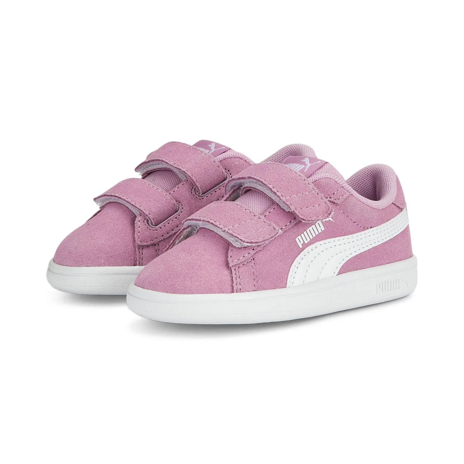 Детские кроссовки из велюра Smash 3.0 Suede Puma, Konigliches Lila / Weiss