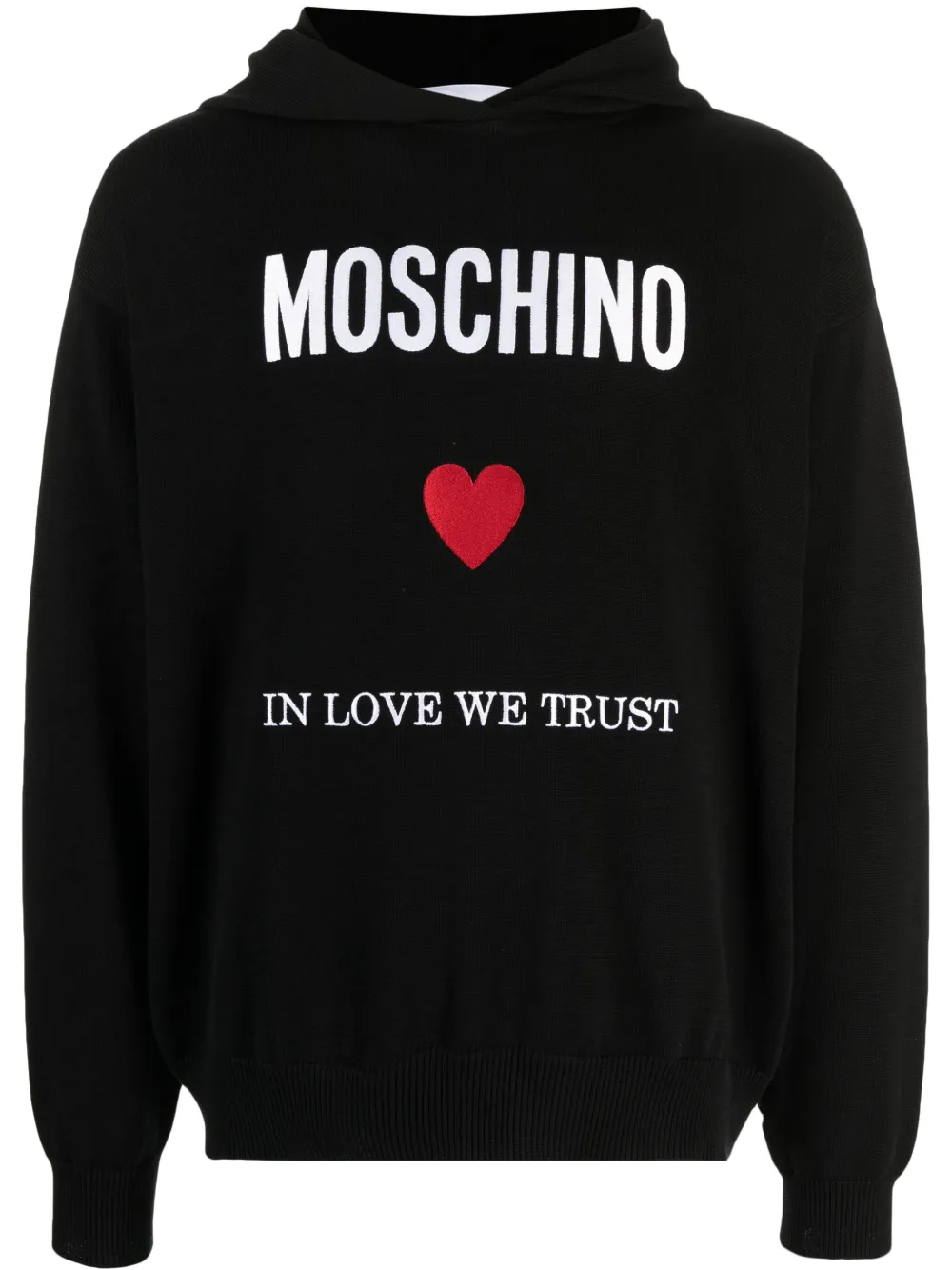 

Худи с надписью Moschino, черный