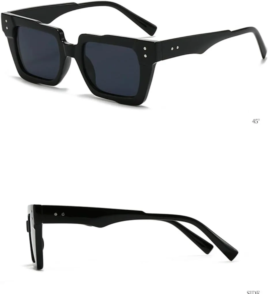 

Ретро-солнцезащитные очки «кошачий глаз» для женщин с прозрачными линзами цвета океана, модные очки для мужчин с заклепками в стиле панк UUPTTPL, Brown Green Tea