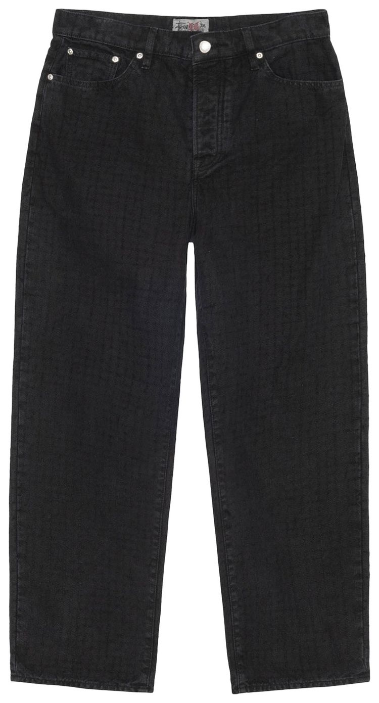 

Джинсы Stussy Big Ol Needlepunch Canvas Jeans, черные