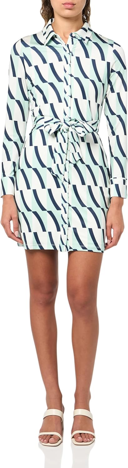 

GUESS Женское платье Zora с длинными рукавами, Sail Away Print